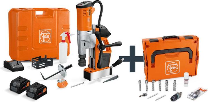 Produktbild Fein Akku-Universal-Magnet-Kernbohrmaschine bis 35 mm mit Anwenderset AKBU 35 PMQW 18 V AS Construc