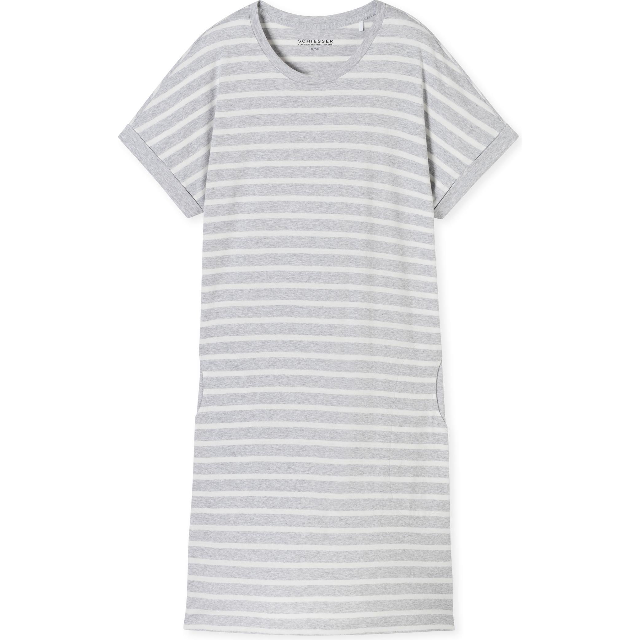 Schiesser, Damen, Pyjama, Nachthemd 1/2 Arm, 95cm, Grau, (50)
