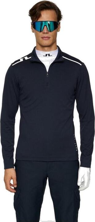 Produktbild J. Lindeberg Leon Quarter Zip Mid Layer Herren Navy (M)