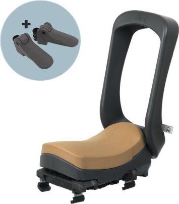 Produktbild Urban Iki Junior Boot Sitz Schwarz/Braun Set Neu 2023 (Gepäckträger)