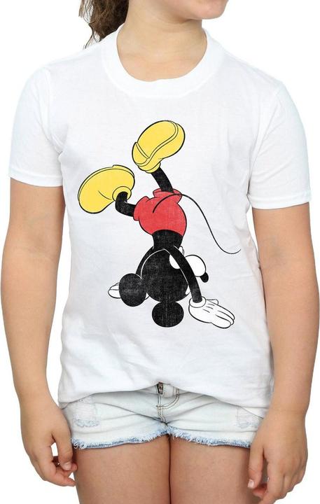 Actual product image Disney Girls Mickey Mouse Upside Down Cotton T-Shirt (152, 158)