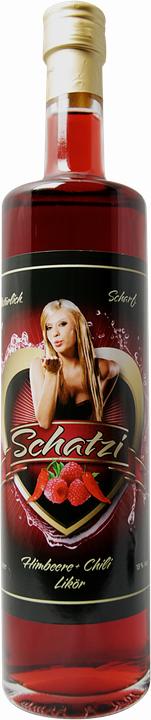Produktbild Schatzi Schnaps Schatzi Himbeer Likör mit Chili