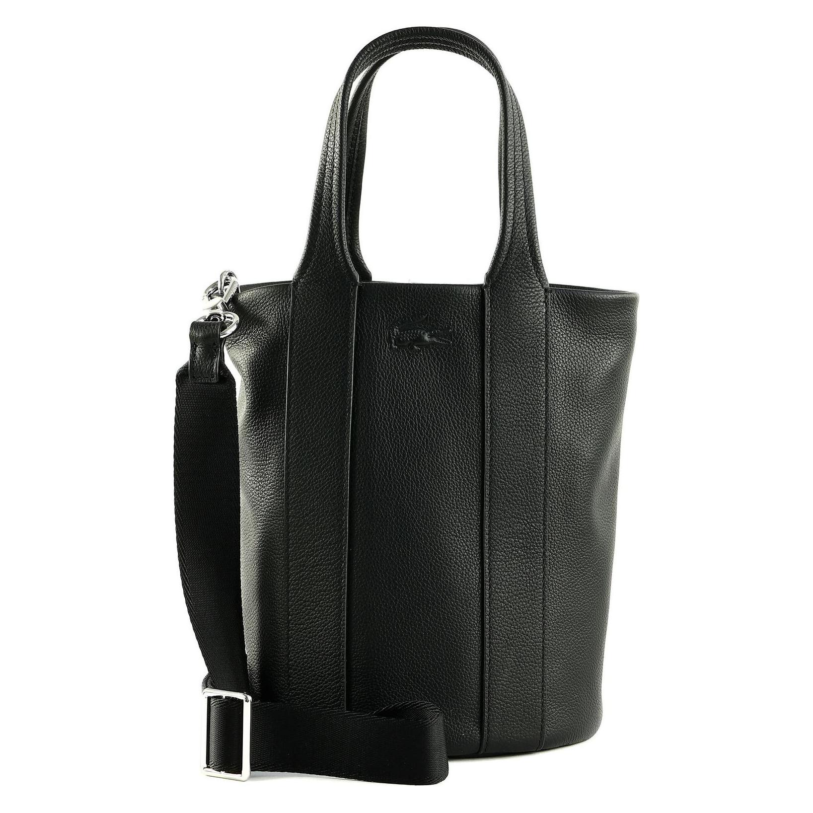 Lacoste, Damen, Handtasche, City Court Bucket Bag, Schwarz