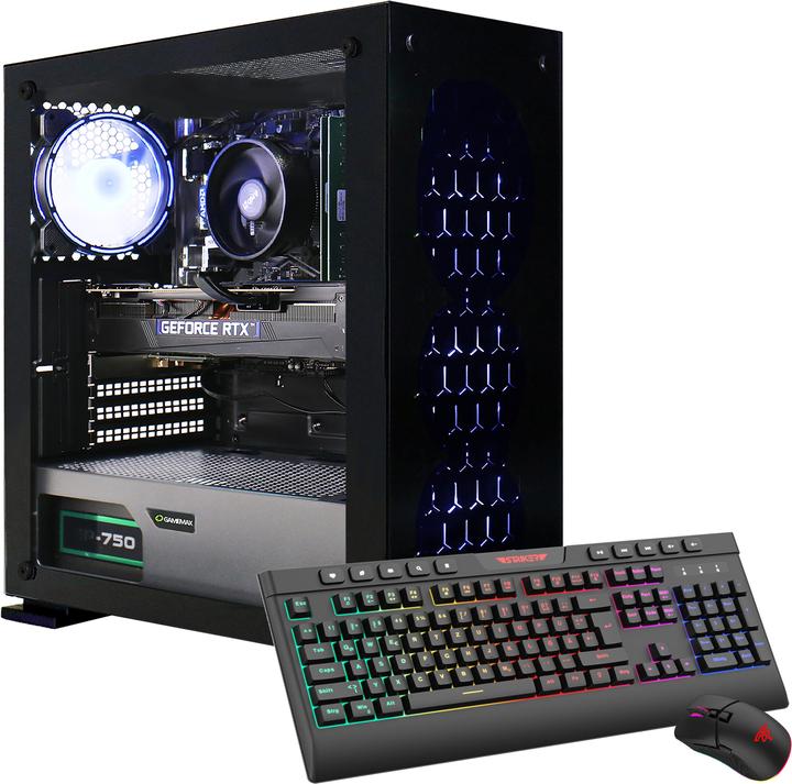 Produktbild Hyrican GAMEMAX Onyx II 7433 Ryzen 5 7500F 32GB DDR5 1TB SSD RTX 4060 (AMD Ryzen 5 7500F, 32 GB, 1000 GB, GeForce RTX 4060)
