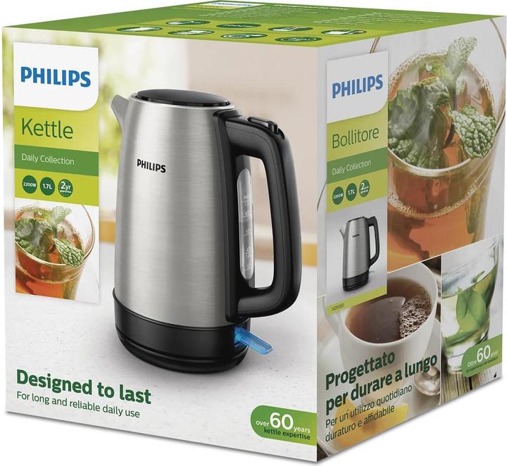 Actual product image Philips Daily Collection HD9350/91 Kettle, stainless steel (1.70 l)