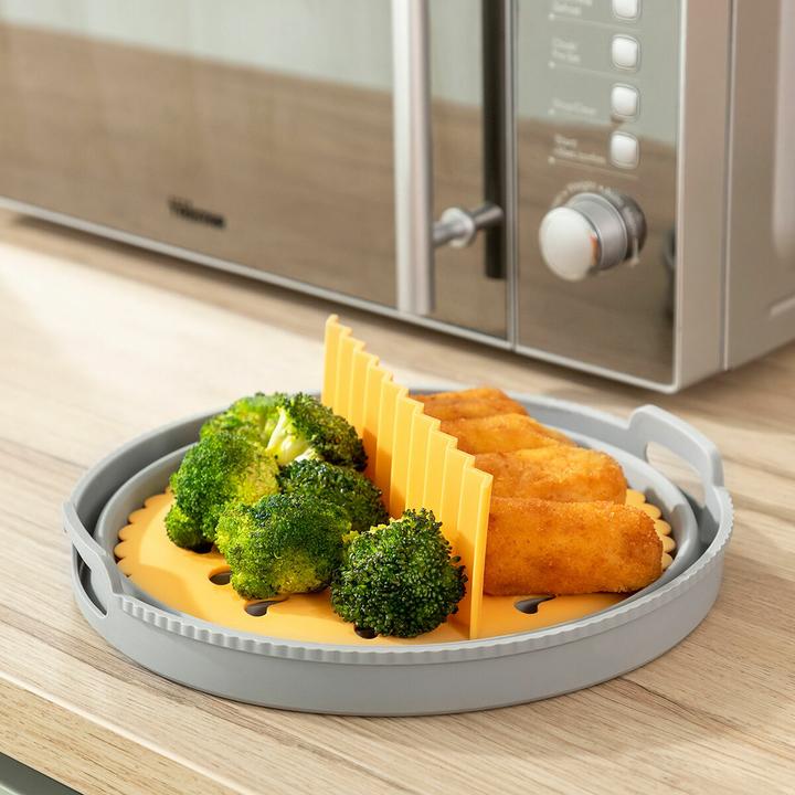 Produktbild InnovaGoods Faltbarer Silikonkorb für Heissluftfritteusen Fliynner