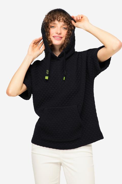 Immagine prodotto Laurasøn Gilet di felpa con jacquard a nido d'ape, tasca a marsupio e OEKO-TEX (S)