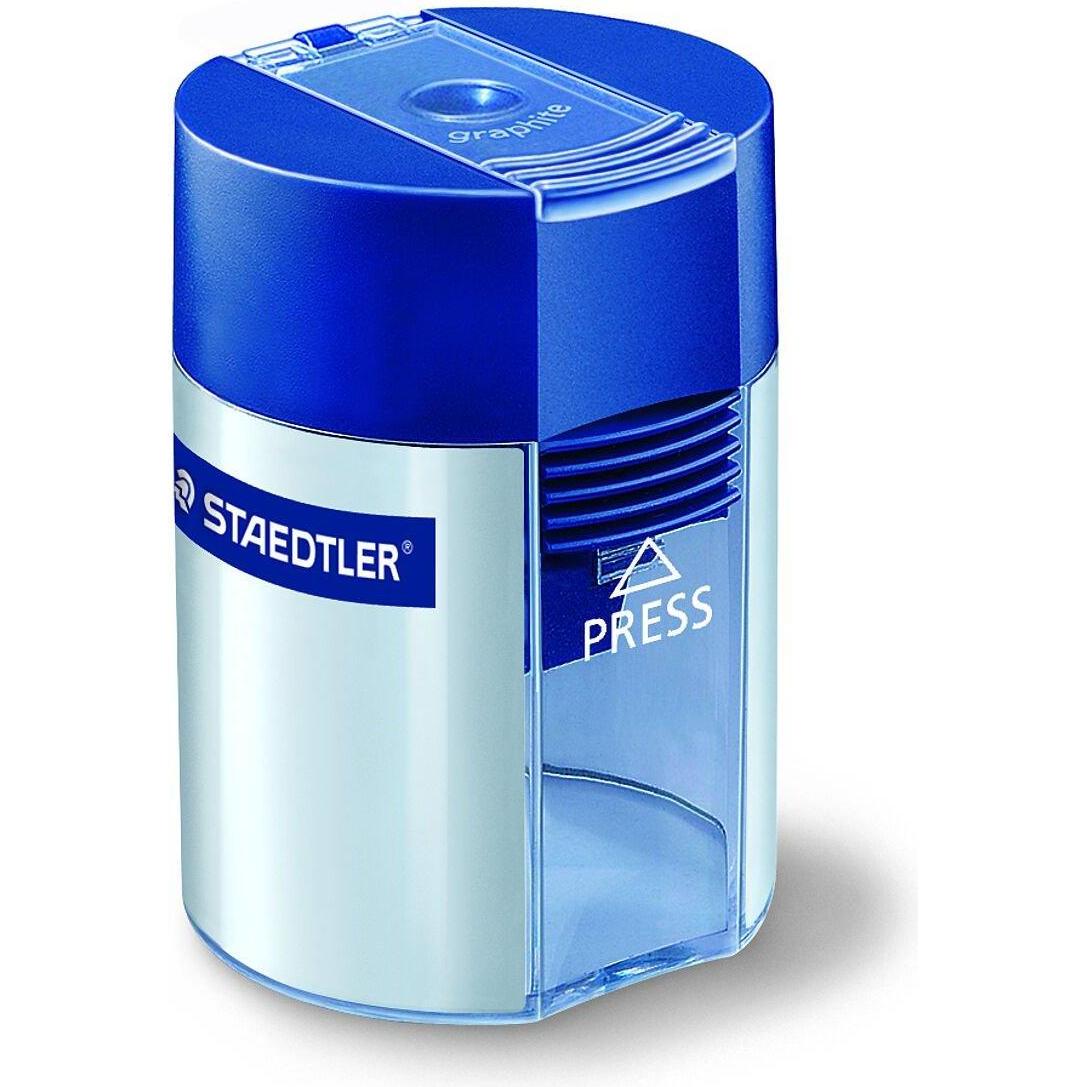 Thumbnail - Staedtler, Spitzer, Dosenspitzer 8,2mm Kunststoff silber/transparent/blau