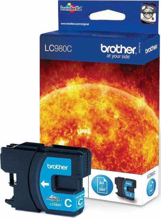 Immagine prodotto Brother LC980C Cartuccia d'inchiostro ciano 260 pagine ISO/IEC 24711 55 ml Ciano DCP 145 C (C)