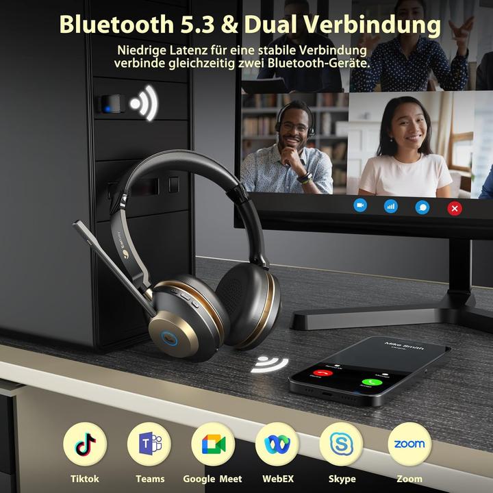 Produktbild EarBay Kabelloses Bluetooth-Headset mit Mikrofon (Kabellos)