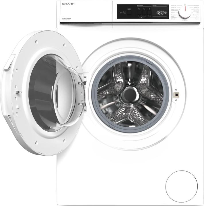 Produktbild Vestel Sharp Waschmaschine ES-NFA714WWNA-DE 7kg/1400Umin wh A (Speditionsversand) (7 kg, Links)