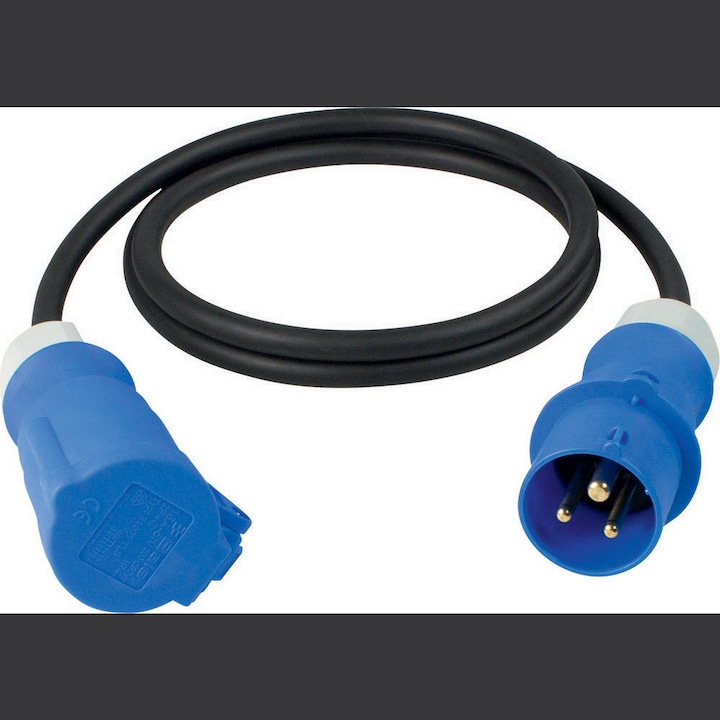 Immagine prodotto As - Schwabe 61370 Cavo di estensione dell'alimentazione nero/blu 5m (5 m, CEE)
