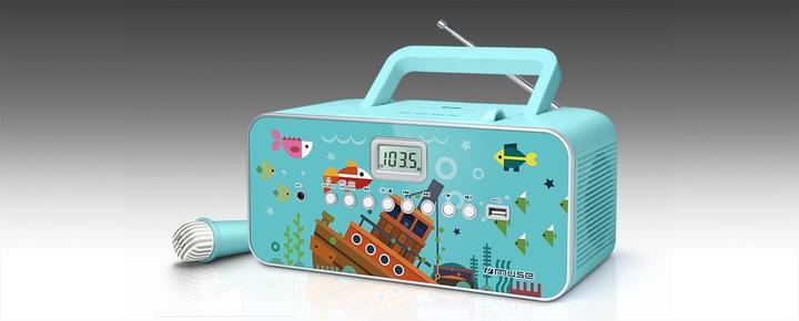Produktbild Muse M29KB Kinder CD-Player CD, UKW, USB Inkl. Mikrofon (FM, MW, PLL)