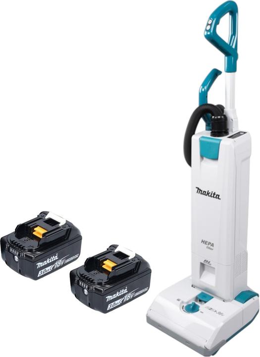 Produktbild Makita DVC 560 F2 Akku Staubsauger 36 V ( 2x 18 V ) 5 l Brushless + 2x Akku 3,0 Ah - ohne Ladegerät