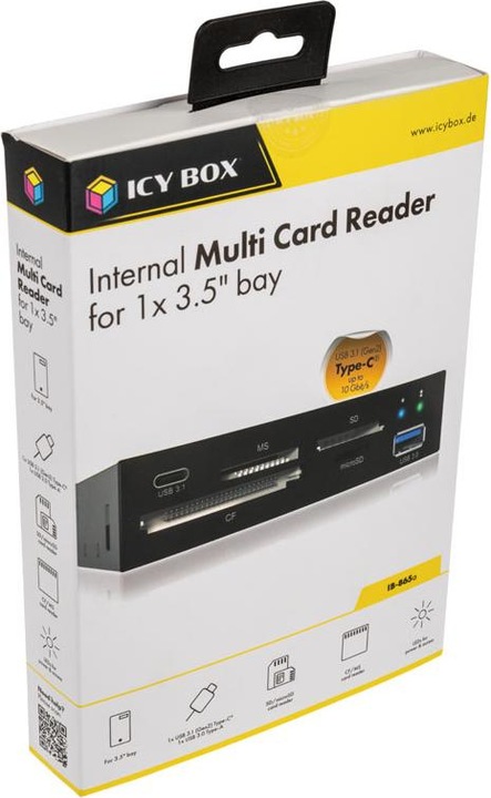 Produktbild Icy Box IcyBox MultiReader 4xCard 2xUSB 3.0 IB-865a (USB)