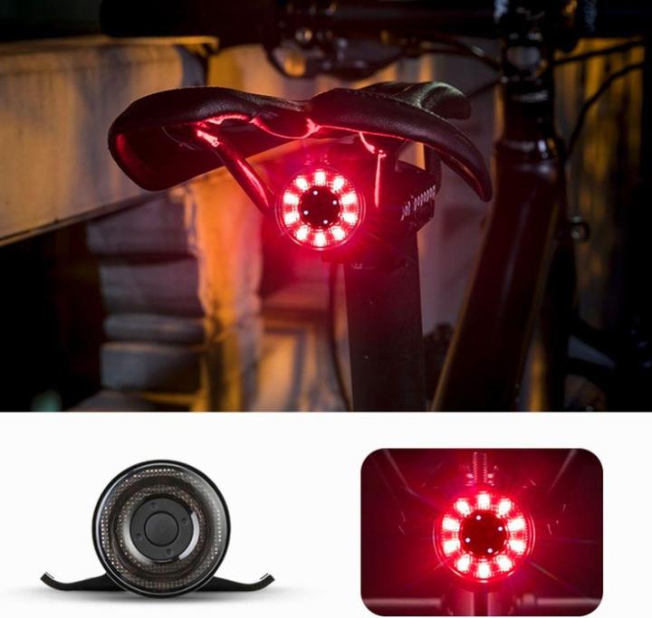 Actual product image Rockbros Q1 Bicycle rear light 7-colour LED (30 lm)