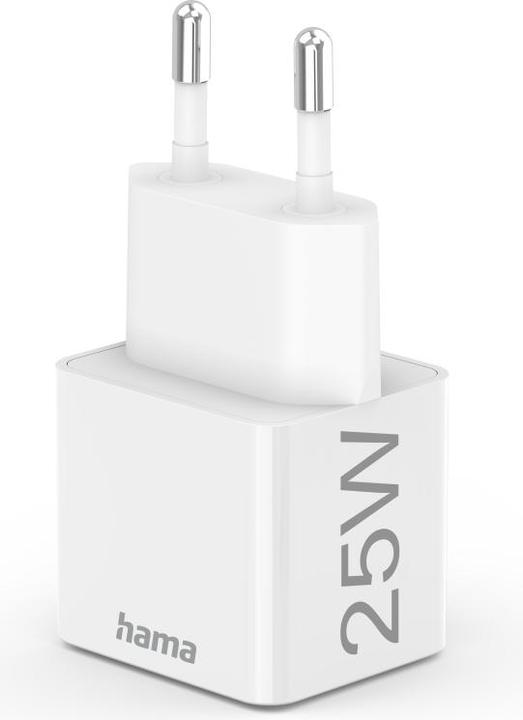 Actual product image Hama Mini Charger, Power Delivery (PD)/Qualcomm®, 25 Watt, White (25 W)