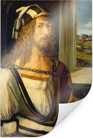 Image du produit Trenddeko Dürer - Autoportrait avec paysage (30 x 45 cm)