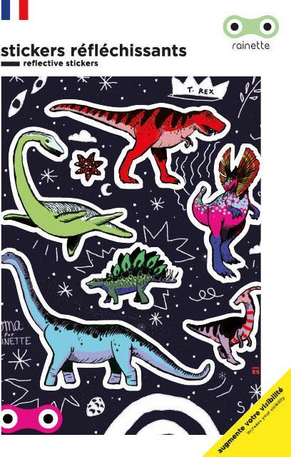 Rainette Reflective Stickers, Dinos