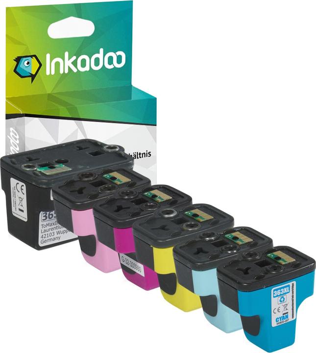 Immagine prodotto Inkadoo Il multipack di cartucce d'inchiostro compatibili con HP 363XL XXL contiene 6x cartucce (Color)