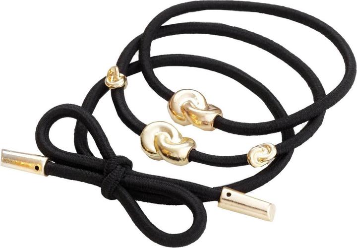 Corinne World - Hair Tie Metal Details Black (Hair tie)