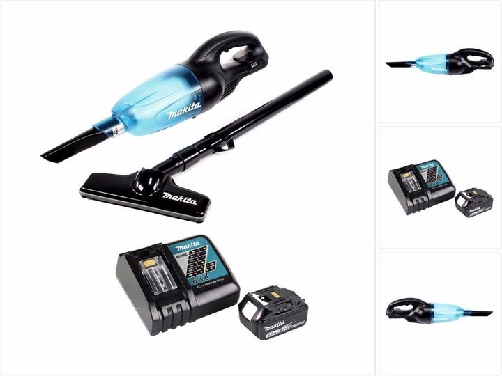 Produktbild Makita DCL 180 RG1 B Akku Staubsauger 18 V Schwarz + 1x Akku 6,0 Ah + Ladegerät