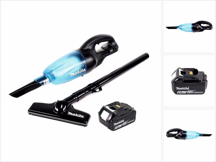 Produktbild Makita DCL 180 G1 B Akku Staubsauger 18 V Schwarz + 1x Akku 6,0 Ah - ohne Ladegerät