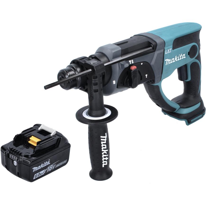 Thumbnail - Makita, Bohrmaschine + Akkuschrauber, DHR 202 G1 Akku Kombihammer 18 V 2,0 J SDS Plus + 1x Akku 6,0 Ah - ohne Ladegerät ...