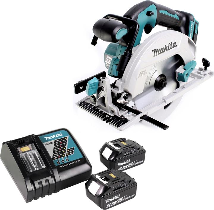 Actual product image Makita DHS 680 RG Battery hand-held circular saw 18 V 165 mm Brushless + 2x battery 6.0 Ah + charger