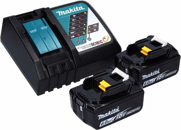 Actual product image Makita DPO 600 RG Battery Eccentric Polisher 18 V 150 mm XPT Brushless + 2x Battery 6.0 Ah + Charger (Eccentric polisher)