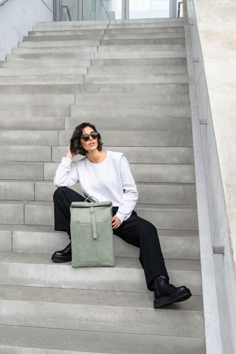 Image du produit reisenthel Rucksack urban rolltop Kunststoff grün 16,0 l (16 l)