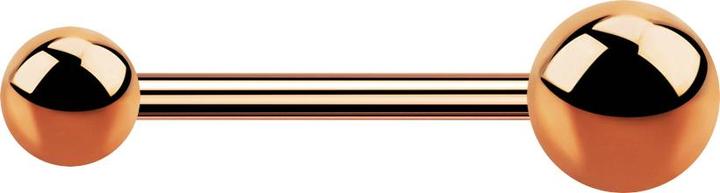 Image du produit Star Piercing Micro Barbell or rose avec deux boules (sans laiton, Acier chirurgical 316L)