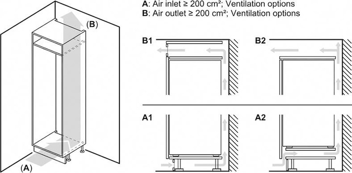 Produktbild Bosch Hausgeräte KIF51AFE0 (220 l)