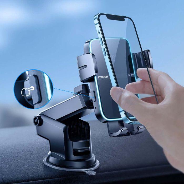 Actual product image Joyroom JR-ZS246 Car Dashboard Holder with Qi Inductive Charger (Black)