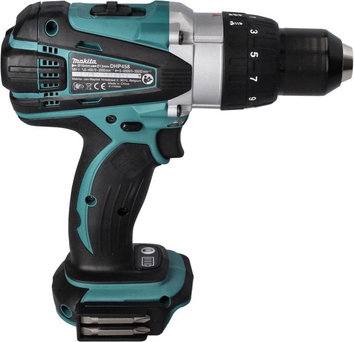 Actual product image Makita DHP 458 RF Battery impact drill 18 V 91 Nm + 2x battery 3.0 Ah + charger (Rechargeable battery operated)