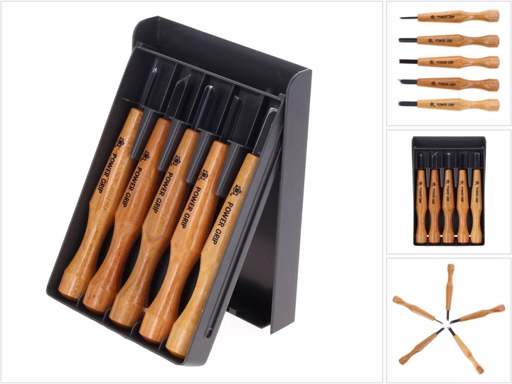 Produktbild Shogun Mikisyo Power Grip Holz Schnitzmesser 5er Set (Cutter)