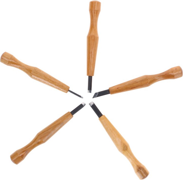 Produktbild Shogun Mikisyo Power Grip Holz Schnitzmesser 5er Set (Cutter)