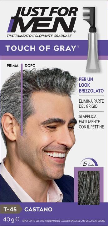 Actual product image Just For Men T45 Touch Of Grey (T-45)