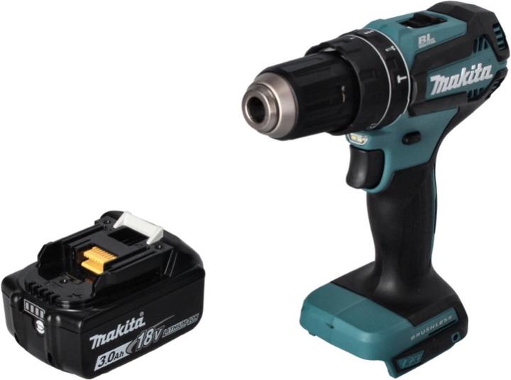 Produktbild Makita DHP 485 F1 Akku Schlagbohrschrauber 18 V 50 Nm Brushless + 1x Akku 3,0 Ah - ohne Ladegerät