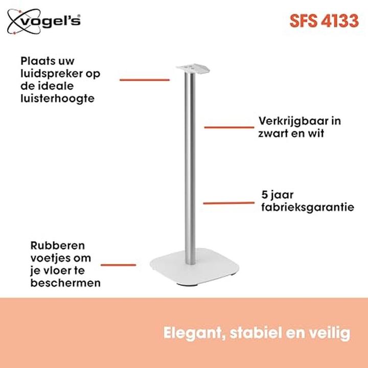 Immagine prodotto Vogels SFS 4133 standaard per altoparlanti Sonos per Era 300 (wit) (1 pz., Cavalletto, Non mobile)