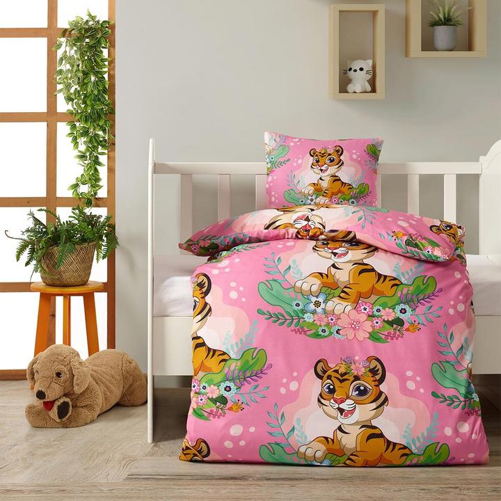 Actual product image Traumschlaf Cute Tiger (Bedding set, 135x200 cm + 80x80 cm)
