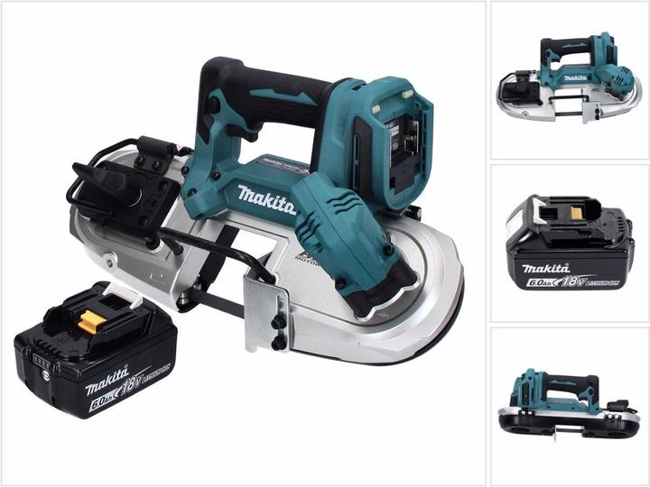 Actual product image Makita DPB 183 G1 Battery band saw 18 V 66 mm Brushless + 1x battery 6.0 Ah - without charger
