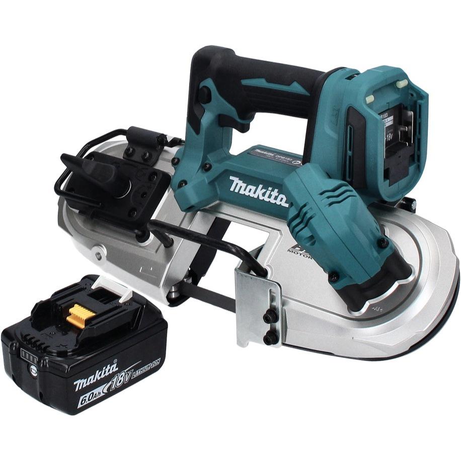 Thumbnail - Makita, Dekupiersäge + Bandsäge, DPB 183 G1 Akku Bandsäge 18 V 66 mm Brushless + 1x Akku 6,0 Ah - ohne Ladegerät