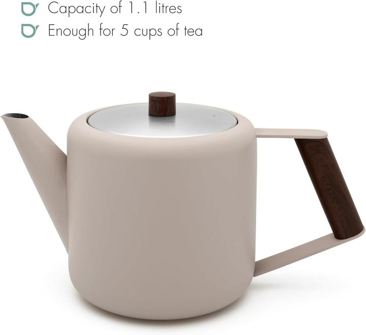 Actual product image Bredemeijer Teapot Design Boston 1.1l beige brown 111018 (1.10 l)