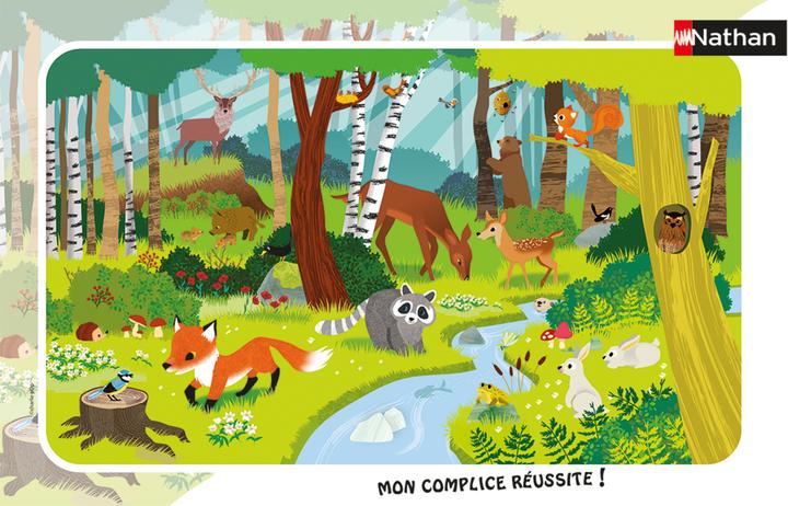 Produktbild Nathan Frame Puzzle - Forest Animals (15 Teile)