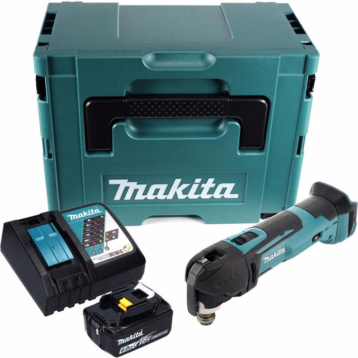 Immagine prodotto Makita Oscillatore a batteria DTM 51 RG1J 18 V + 1x batteria 6.0 Ah + caricatore + Makpac