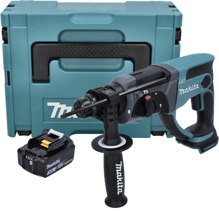 Actual product image Makita DHR 202 F1J Battery combi hammer 18 V 2,0 J SDS Plus + 1x battery 3,0 Ah + Makpac - without charger (Rechargeable battery operated)