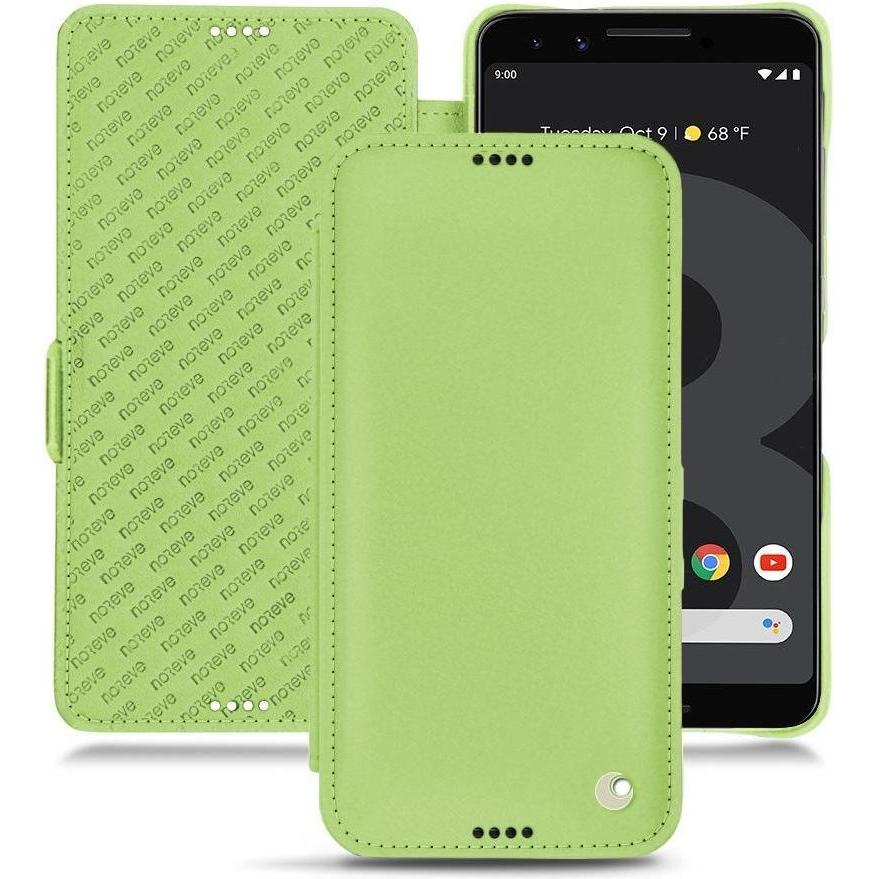 Noreve Lederschutzhülle horizontal (Google Pixel 3), Smartphone Hülle, Grün