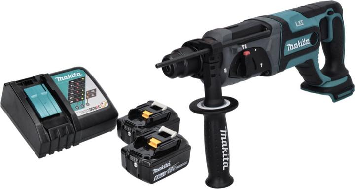 Actual product image Makita DHR 241 RG cordless hammer drill 18 V 2.0 J SDS plus + 2x battery 6.0 Ah + charger (Rechargeable battery operated)