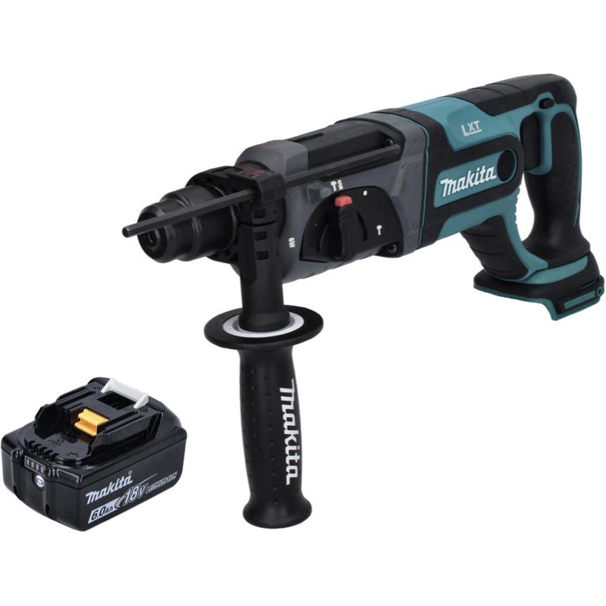 Thumbnail - Makita, Bohrmaschine + Akkuschrauber, DHR 241 G1 Akku Bohrhammer 18 V 2,0 J SDS plus + 1x Akku 6,0 Ah - ohne Ladegerät (...